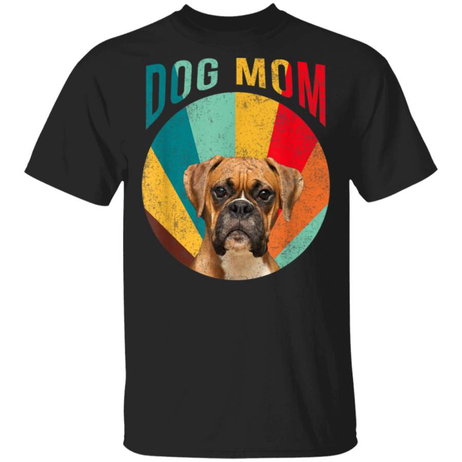 Boxer Dog Mom Tshirt Vintage Boxer Dog Lover Tshirt