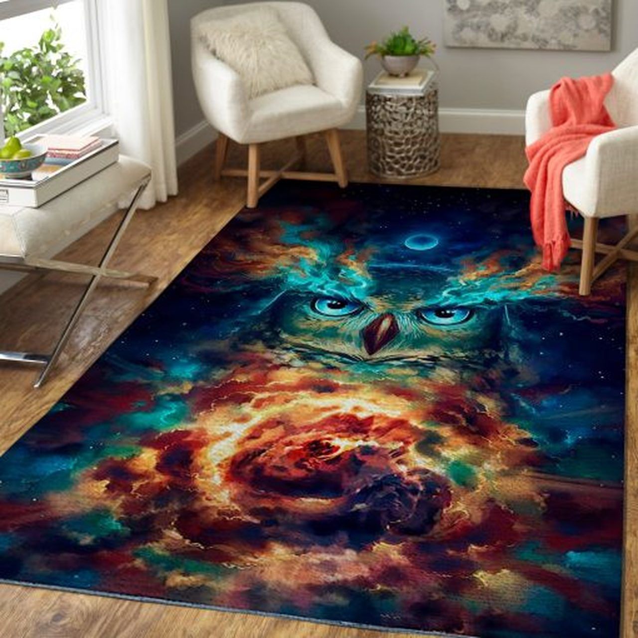 Owl Area Rugs Living Room Carpet Floor Decor The US Decor