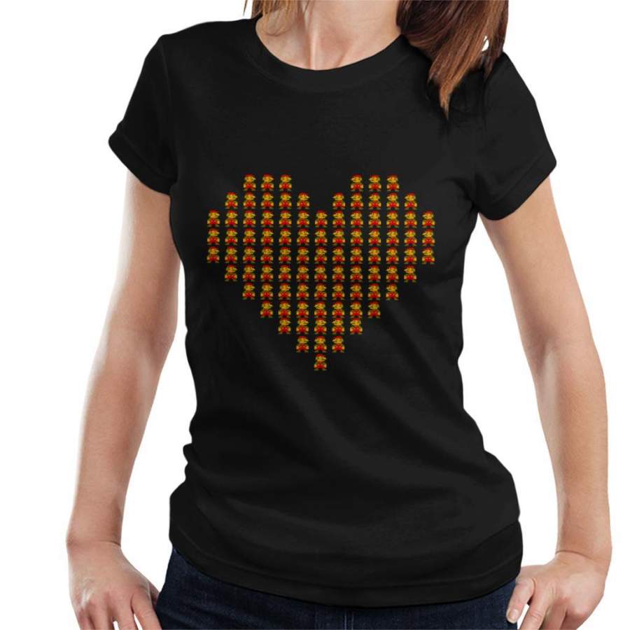 Super Mario Love Heart Women’s T-Shirt