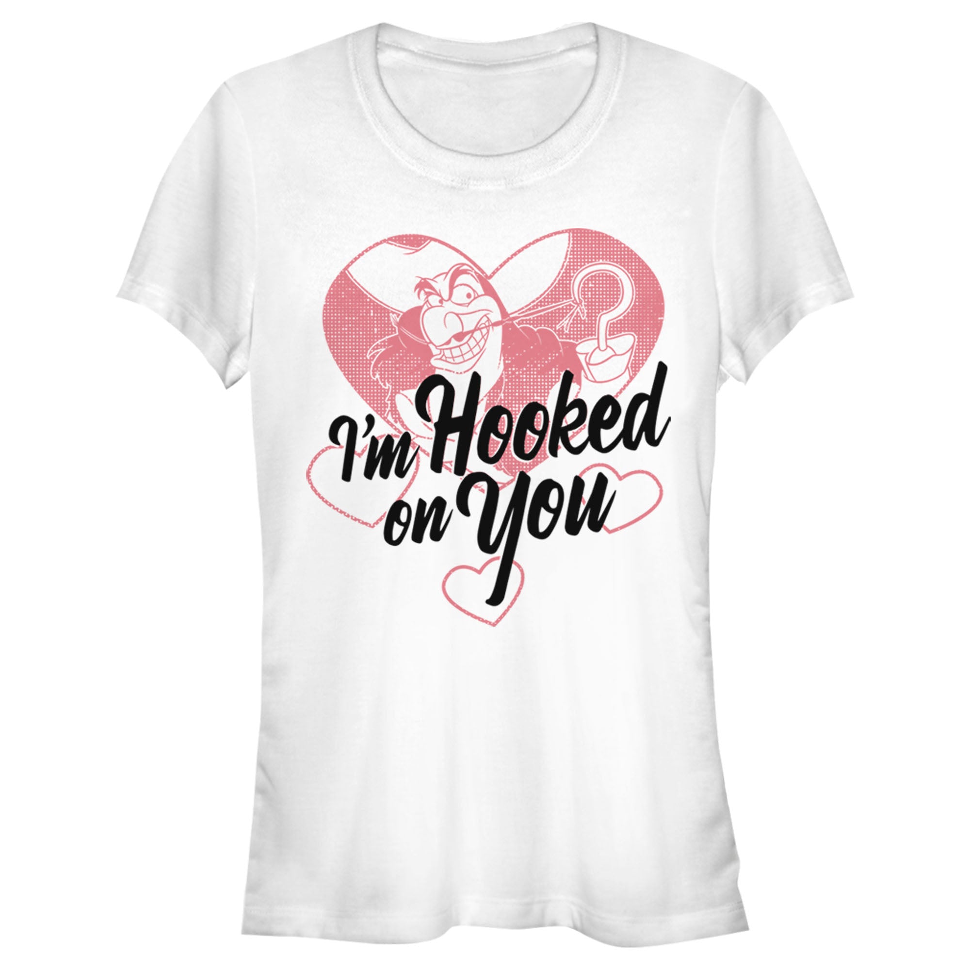 Junior’S Peter Pan Valentine’S Day Captain Hook I’M Hooked On You T-Shirt