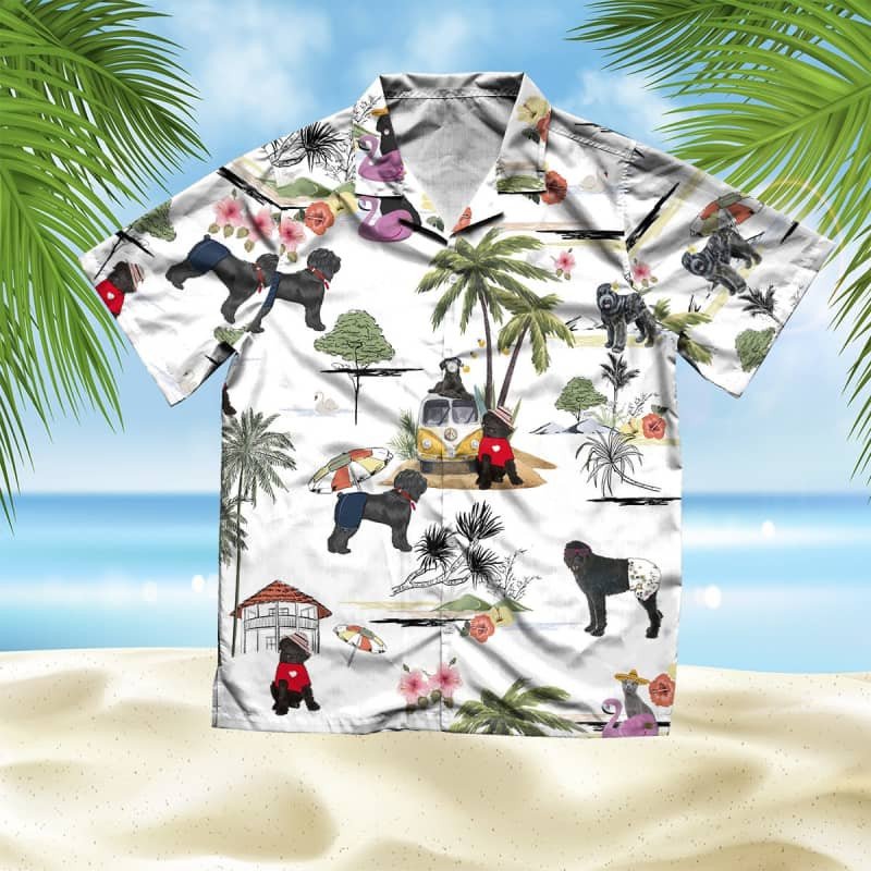 Felacia Unisex Black Russian Terrier Beach Hawaii Shirt Ha61863