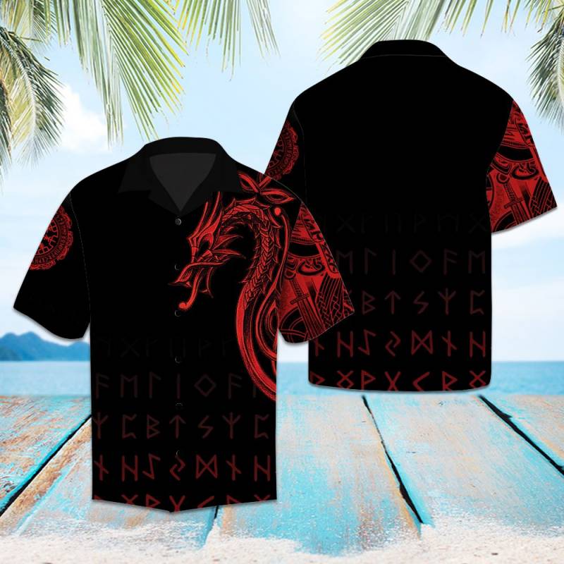 Amazing Viking Dragon Hawaii Shirt Ha47382