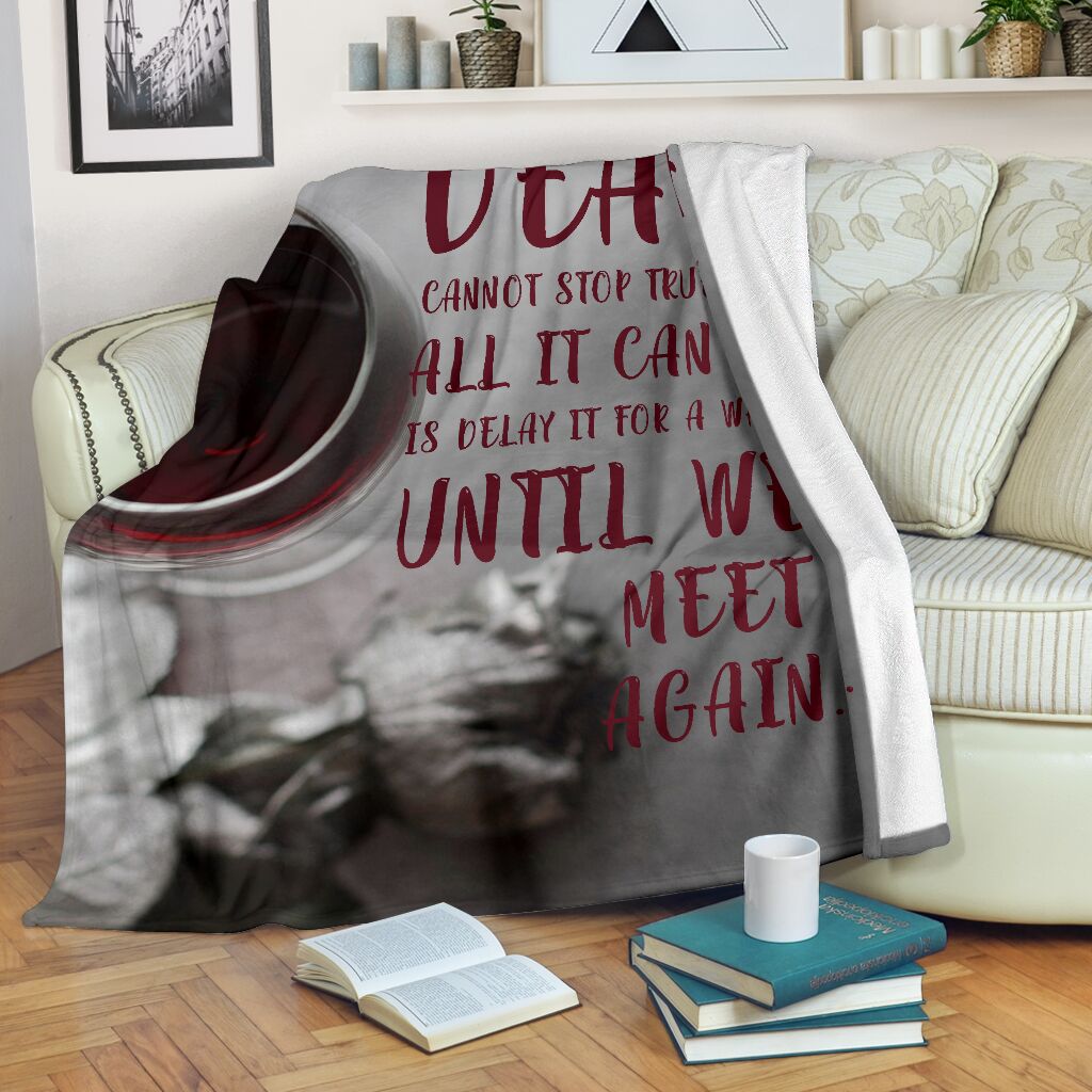 Death cannot stop true love Husband blanket