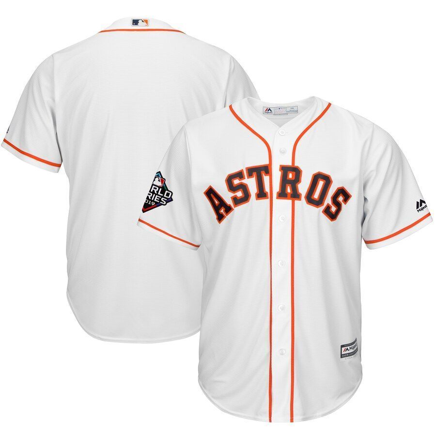 Houston Astros Majestic 2019 World Series Bound Official Cool Base Team Jersey White