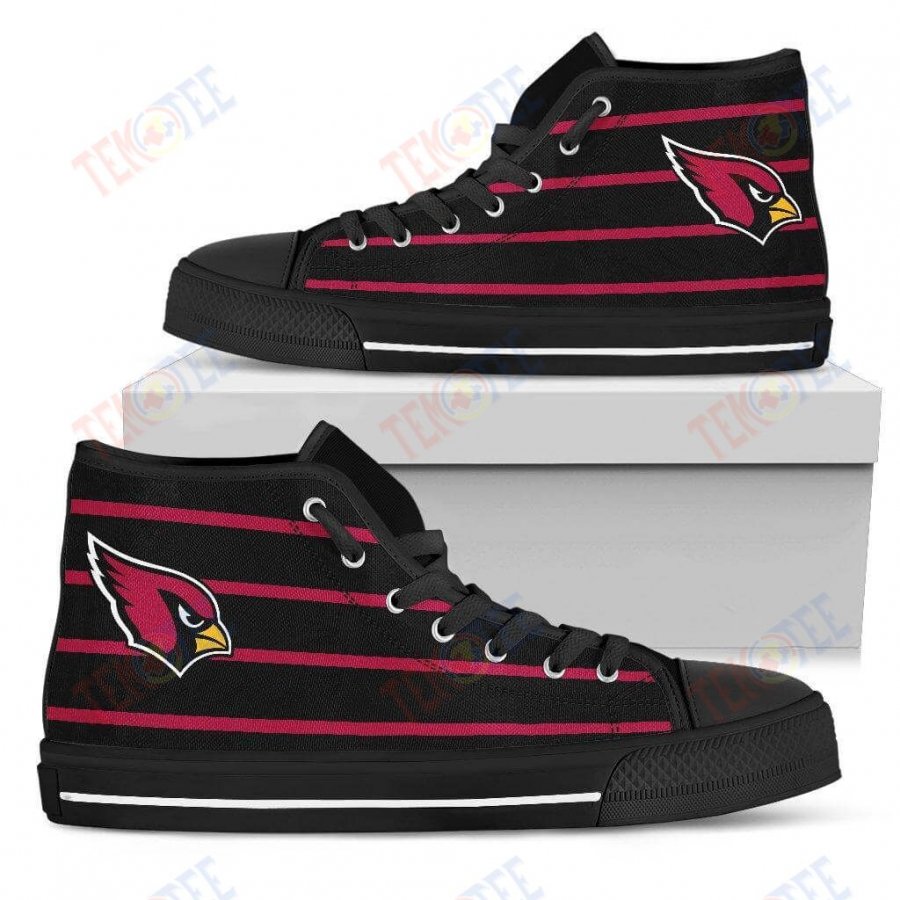 Mens Womens Arizona Cardinals High Top Shoes Edge Straight Perfect Circle Shoes TMT387