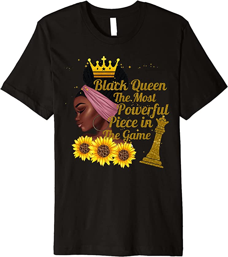 Melanin Black Queen African American History Month Women Premium T-Shirt