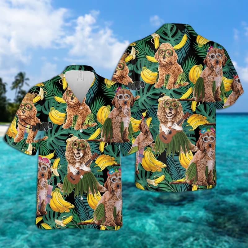 Cookapoo Summer Leaves Banana Hawaiian Shirt