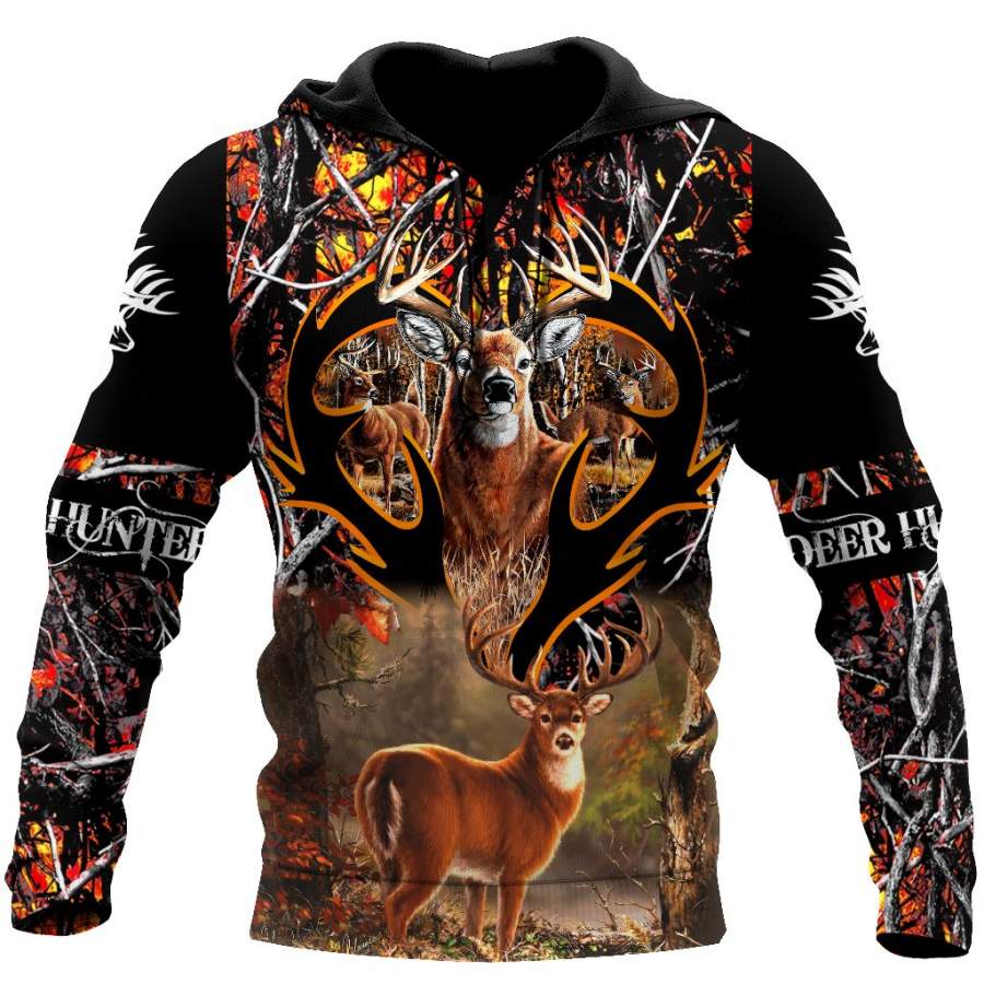 Amazing Deer Hunting Hoodie 3D All Over Printed Shirts For Men MH2808203-LAM