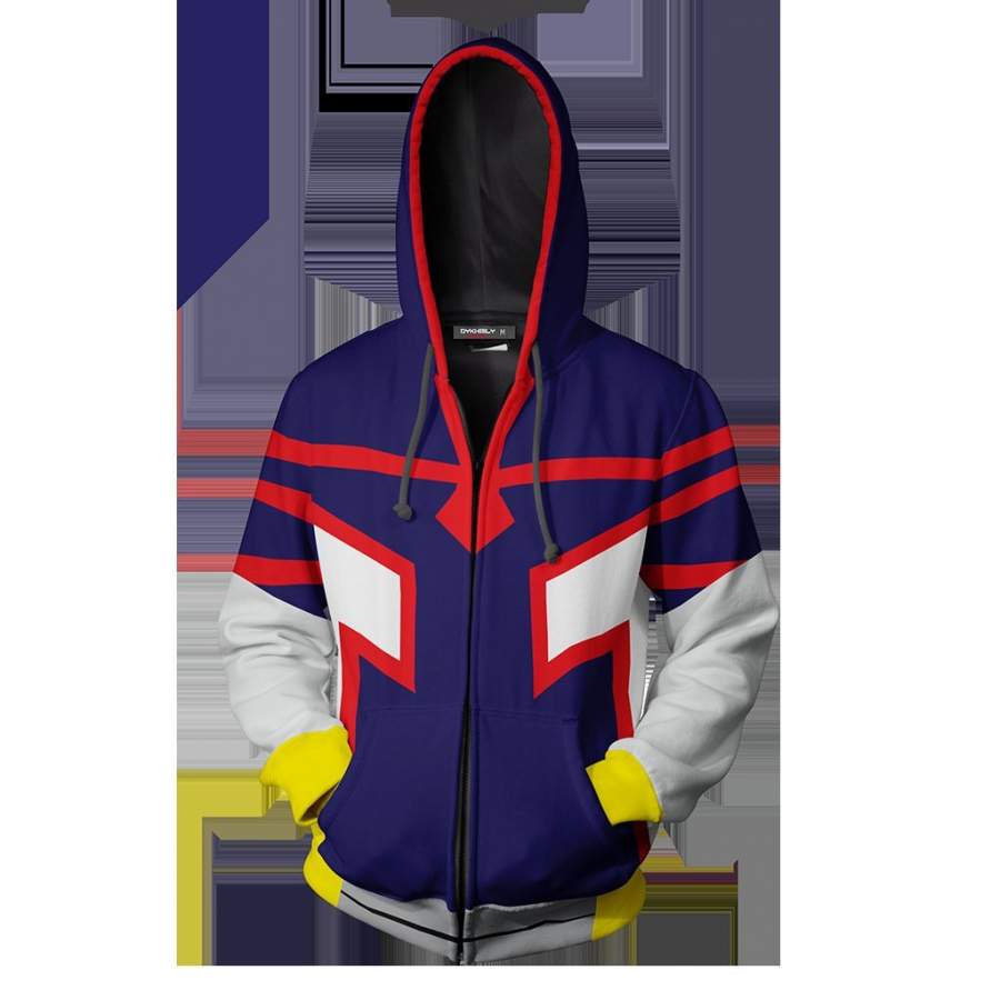 Young All Might theme Zip Up Hoodie-My Hero Academia（Boku No Hero Academia）