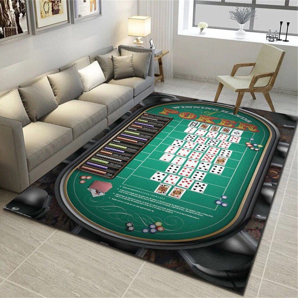 Poker Hands Rug, Living Room Bedroom Carpet