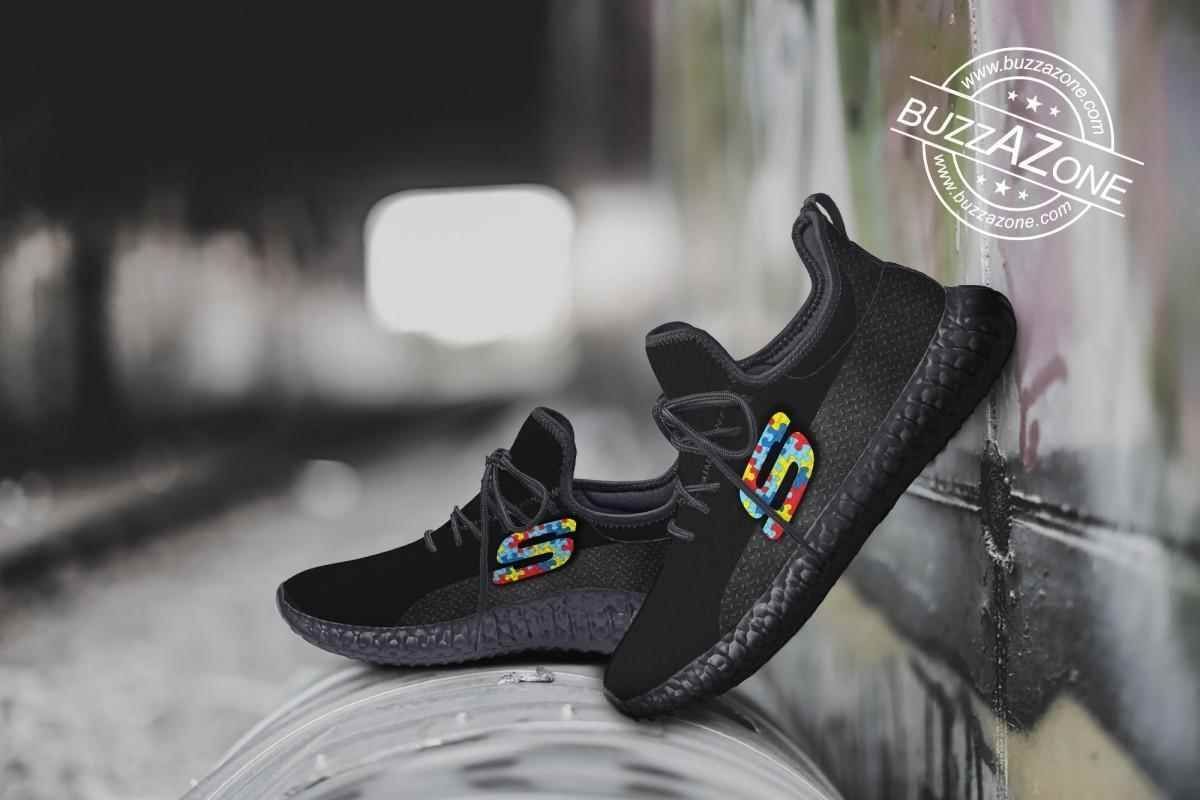 Autism Skechers Custom Yeezy Boost Shoes Sport Sneakers