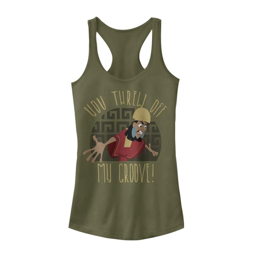 The Emperor’s New Groove Junior’s Kuzco  Racerback Tank Military Green