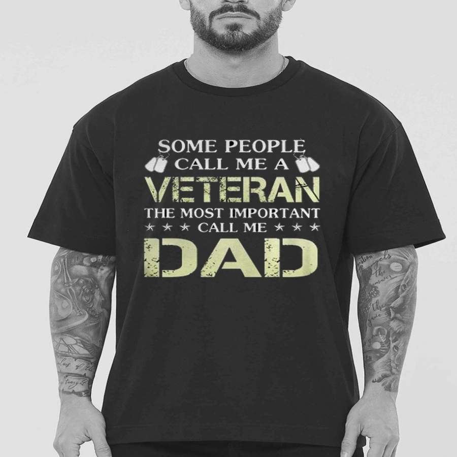 Veteran Dad Veteran Soldier Military T Shirt