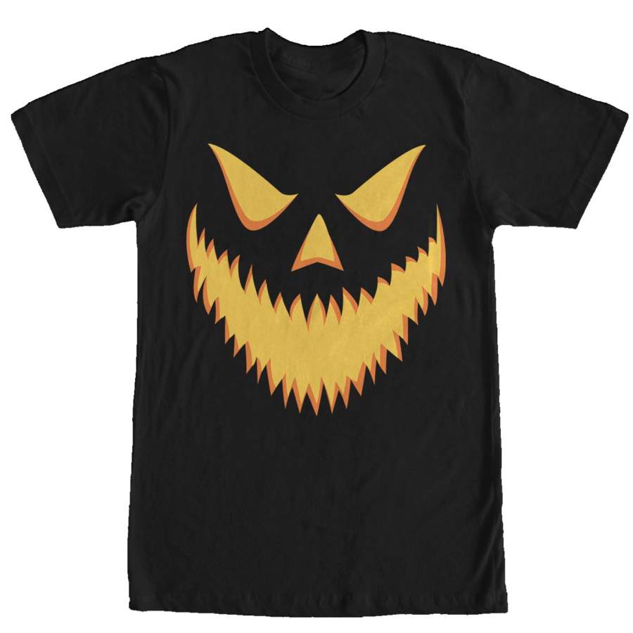 Lost Gods Men’s Halloween Jack-o’-Lantern Grin  T Shirt