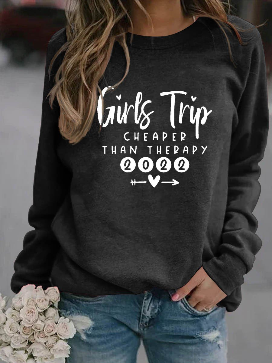 Women Girl’S Trip Therapy 2022 Sweatshirt