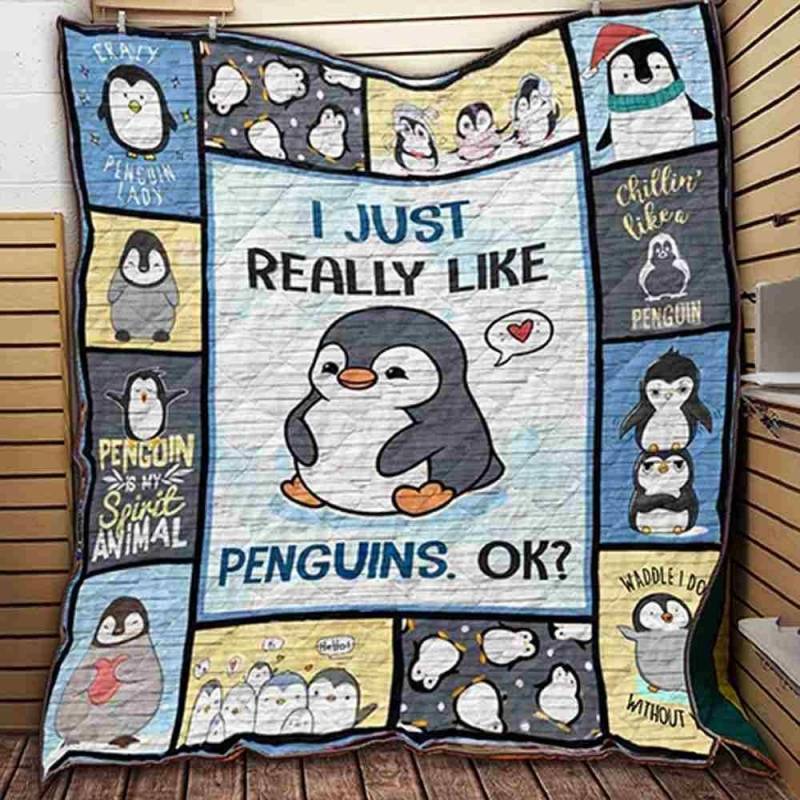 Penguin K Black Quilt