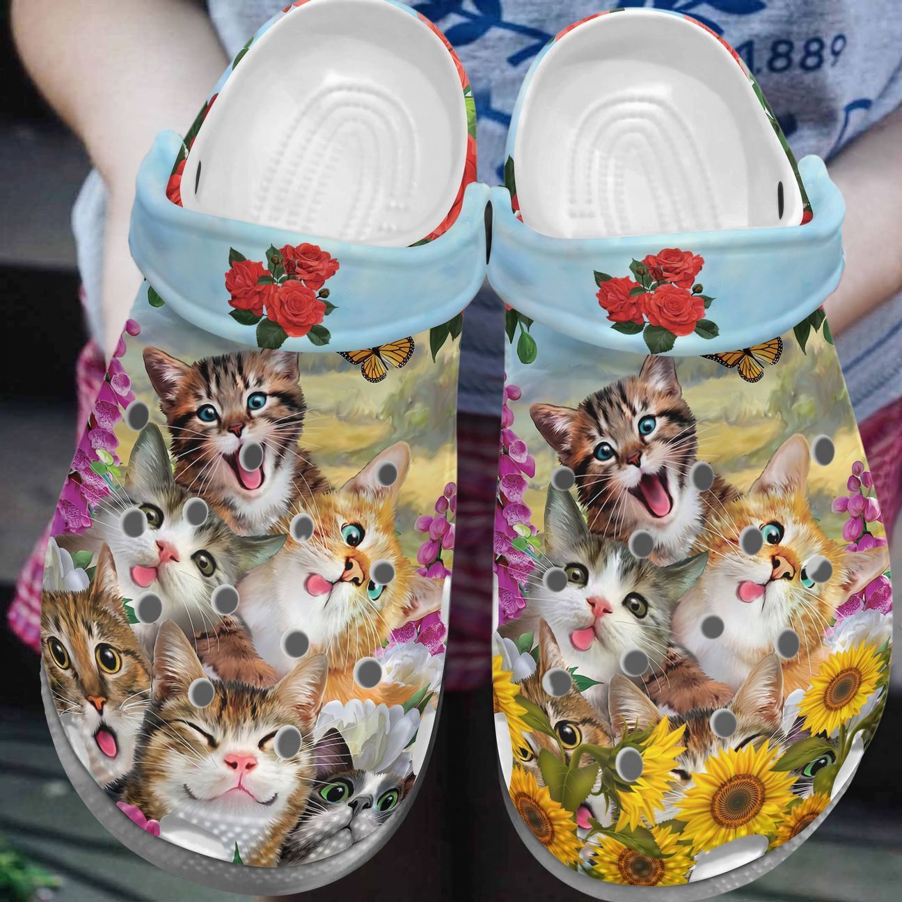 Cat Personalized Clog Custom Crocs Comfortablefashion Style Comfortable For Women Men Kid Print 3D Funny Cats