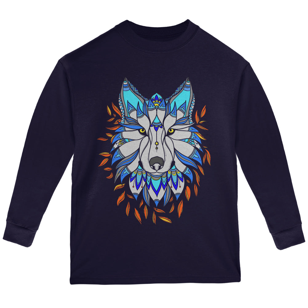 Totem Wolf Is My Spirit Animal Youth Long Sleeve T Shirt