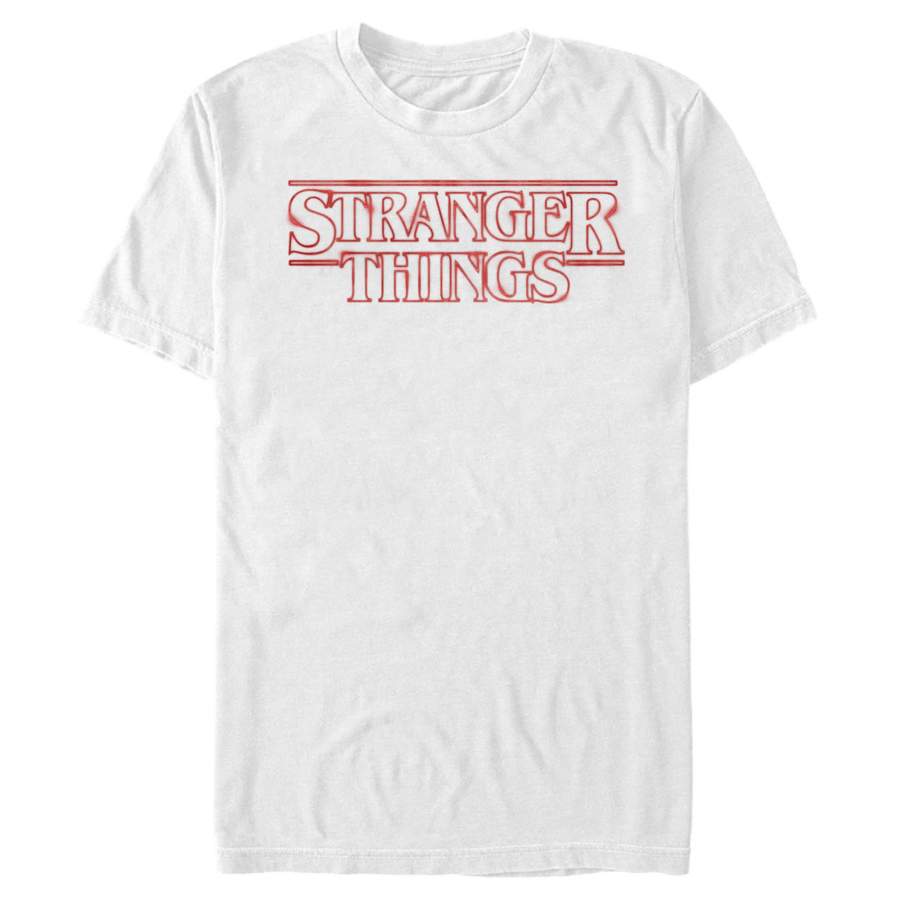 Stranger Things Men’s Classic Logo  T Shirt