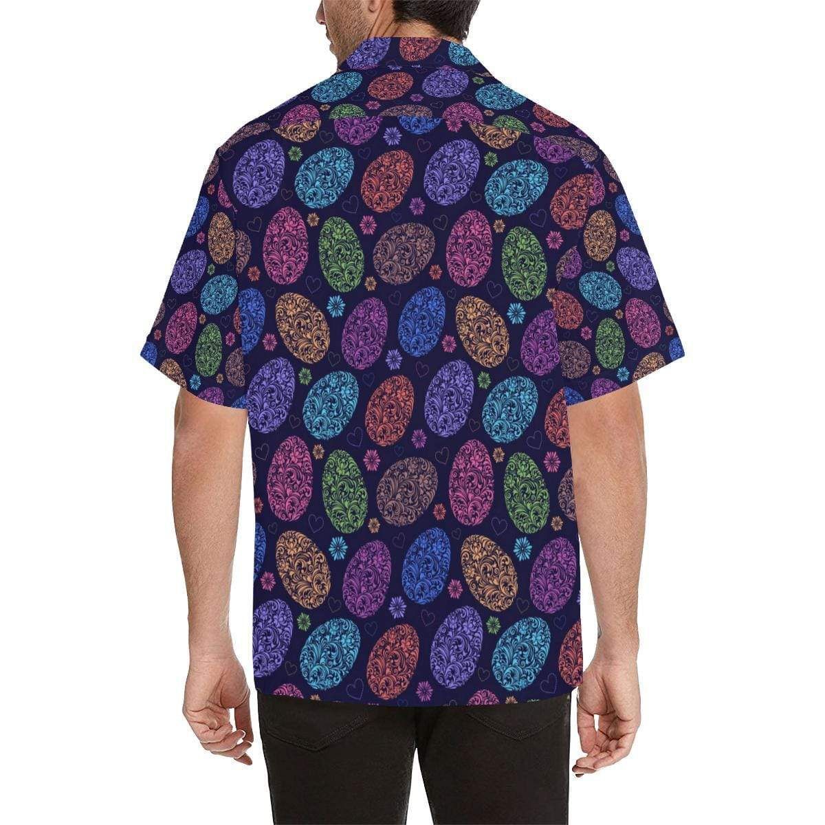 Happy Easter Purple Pattern Hawaii Aloha Shirts Ha14523