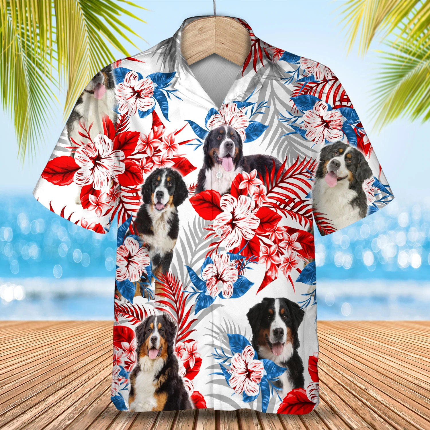 Bernese Mountain Hawaii Summer Aloha Men Hawaii Women Hawaii Shirt Ha84351