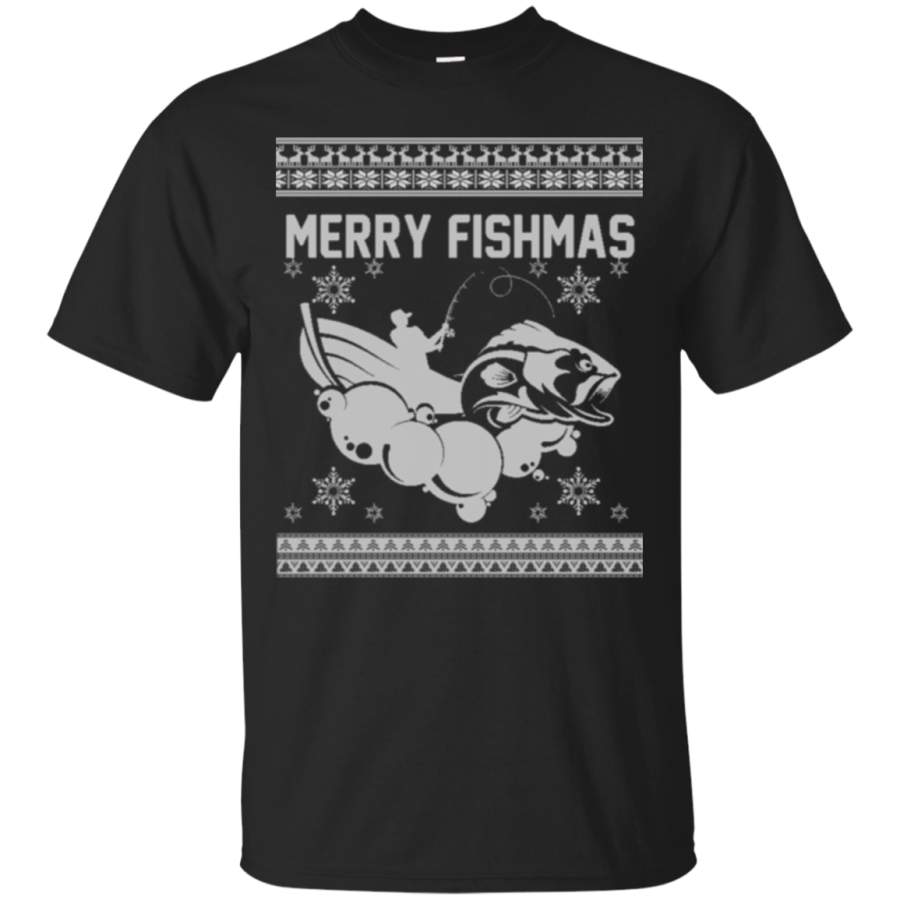 AGR Merry Fishmas Ugly Christmas T-Shirt