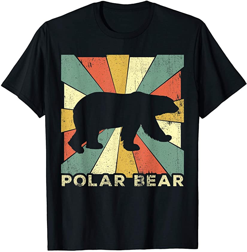 Vintage Polar Bear Lover Retro Style Animal T-Shirt