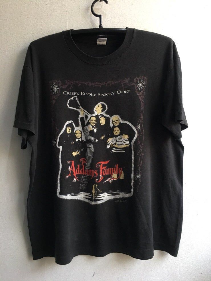 1991 The Addams Family Vintage Horror Comedy Movie Shirt