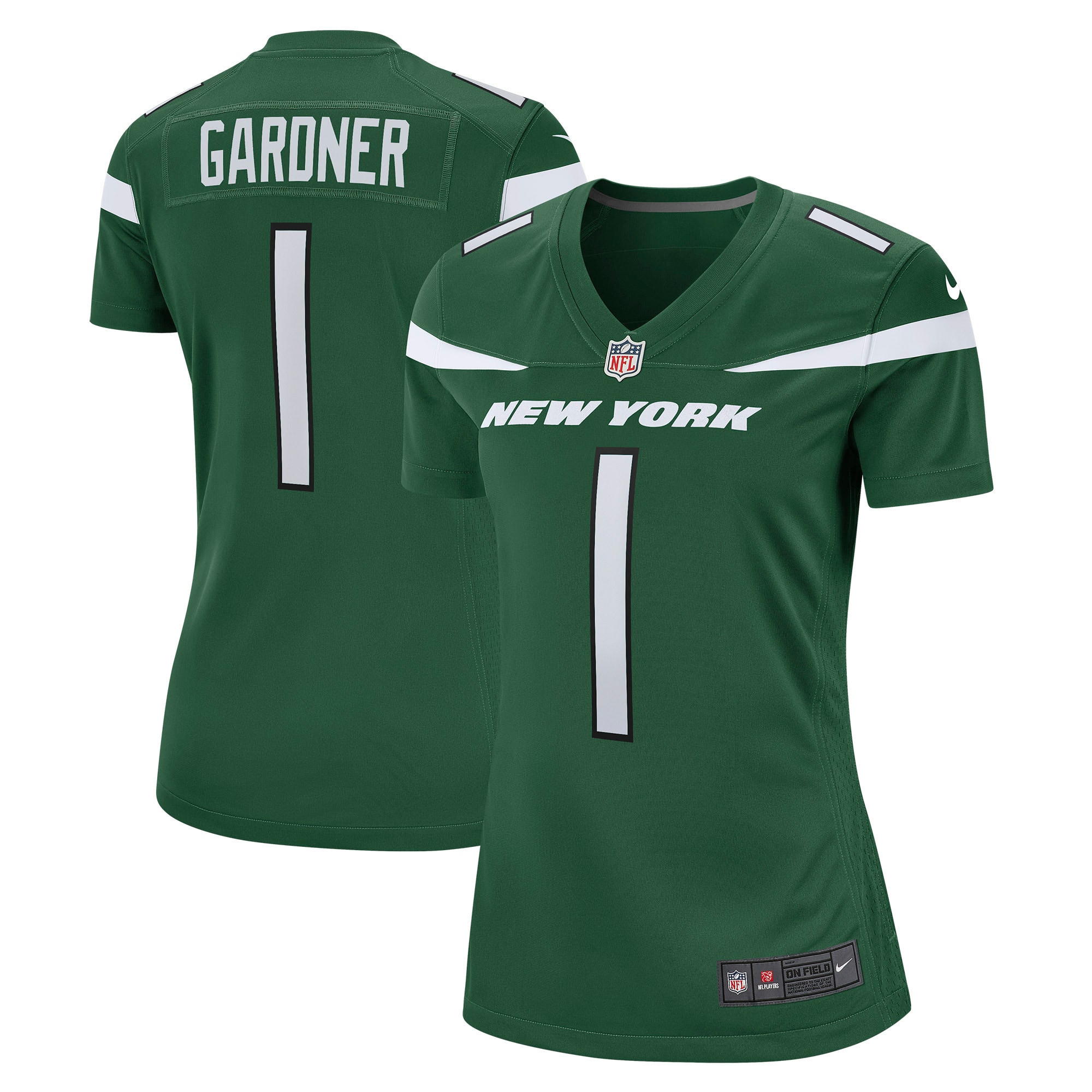 Ahmad Sauce Gardner New York Jets Womens 2022 NFL Draft First Round Pick Game Jersey Gotham Green NFL