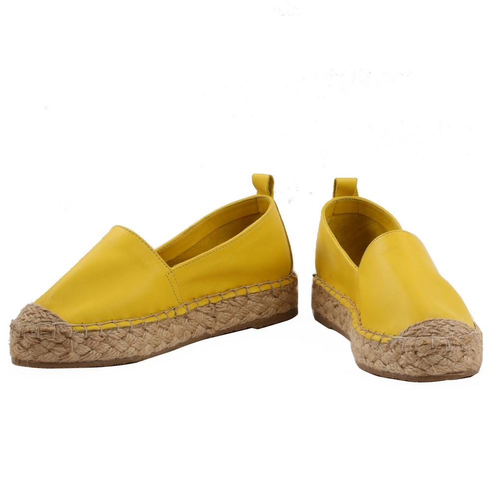 Yellow Espadrile Shoes San404