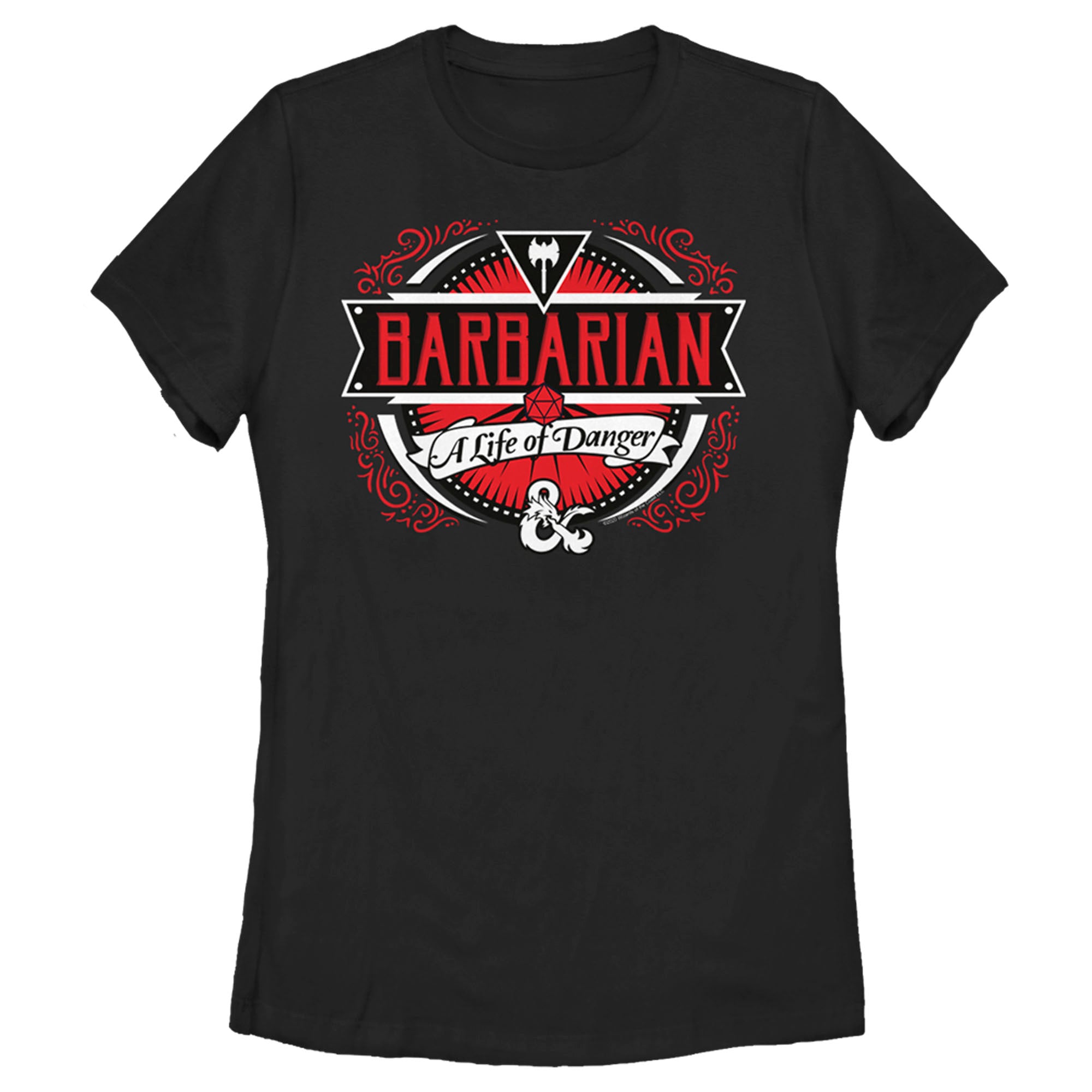 Women’S Dungeons & Dragons Barbarian A Life Of Danger T-Shirt