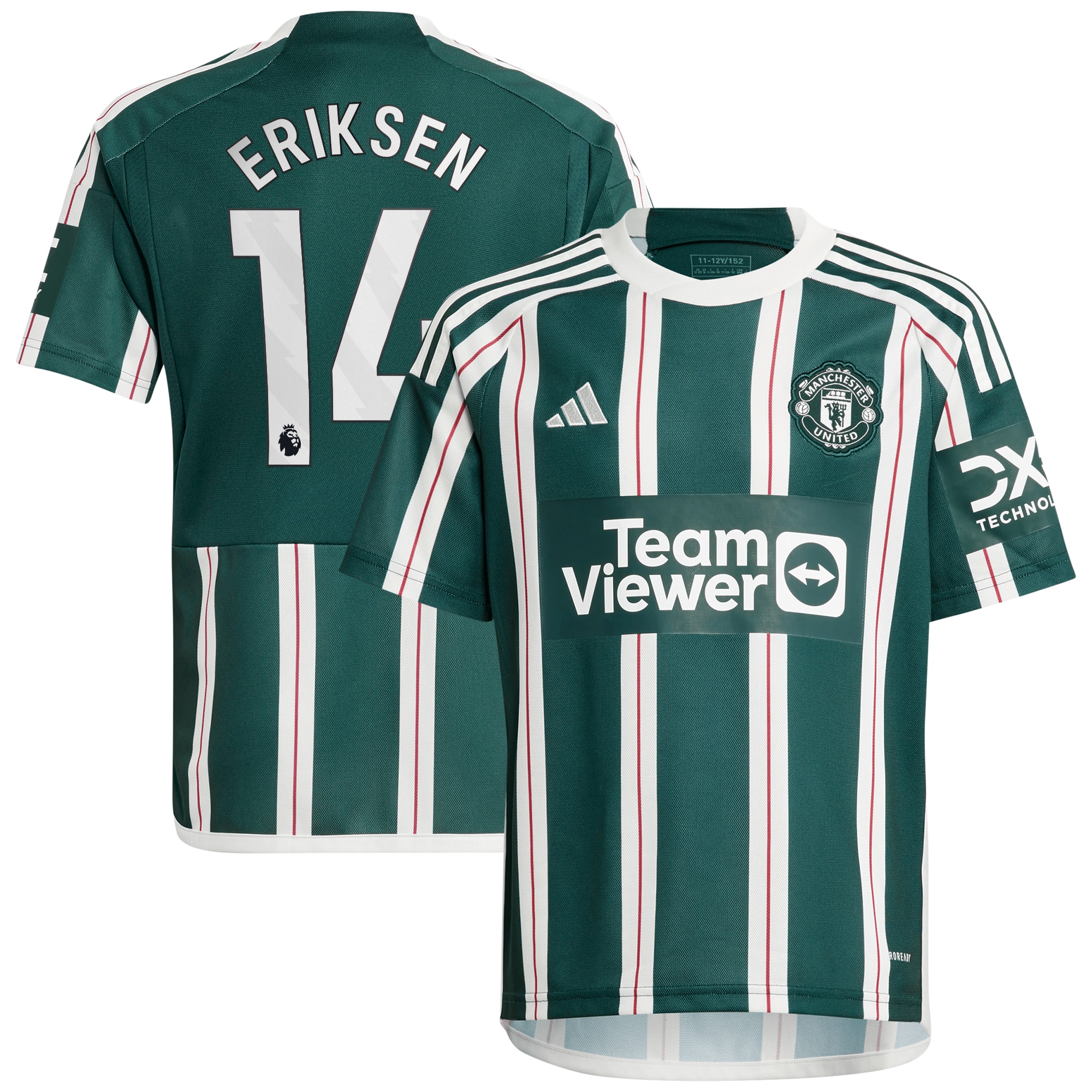 Christian Eriksen Manchester United Youth 2023/24 Away Replica Player Jersey – Green