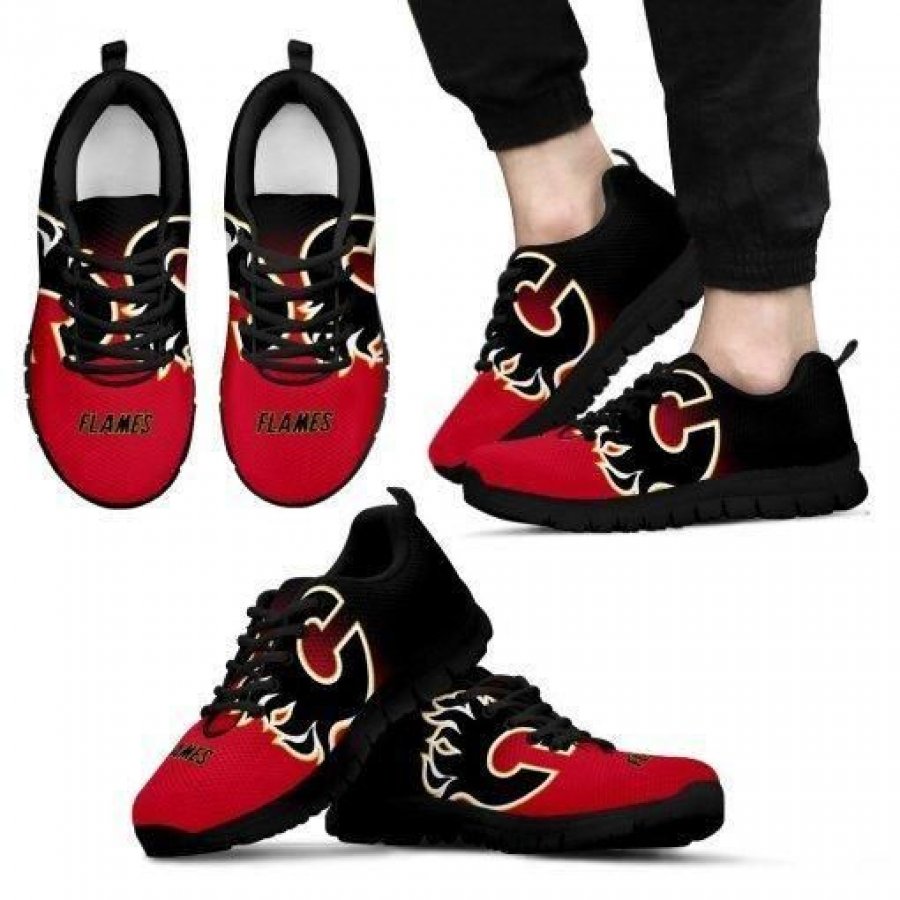 Calgary Flames Fan Custom Unofficial Running Shoes Sneakers Trainers