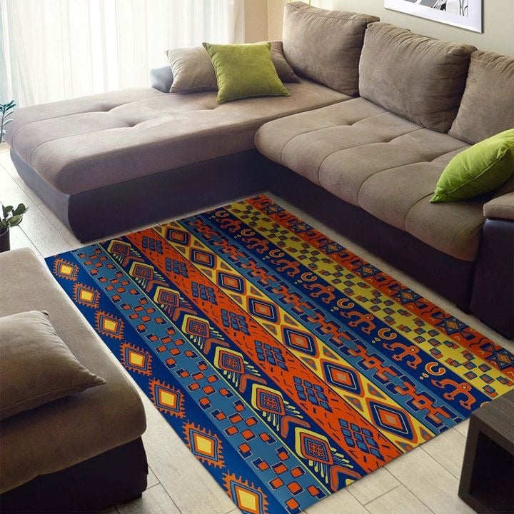 Wonderprint Area Rug African Pattern Line 2 Area Rug  Lt10