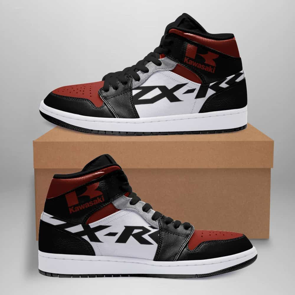 Cool Kawasaki Ninja Zx Design Air Jordan 1 High Printing Shoes Sneaker