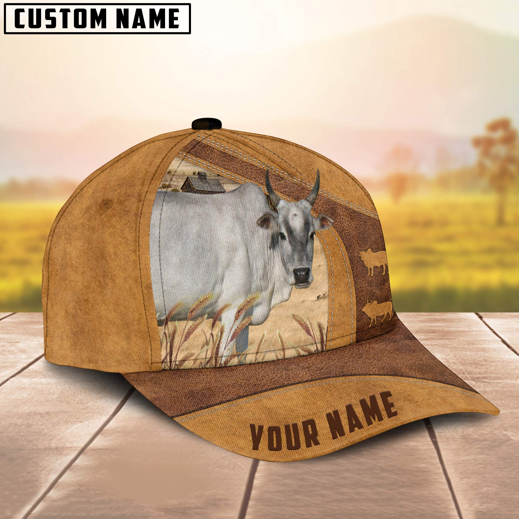 Mini Zebu Custom Name Cap, Cattle Hat, Farm Baseball Hat, Cap Hat For Farmer Farm Lover