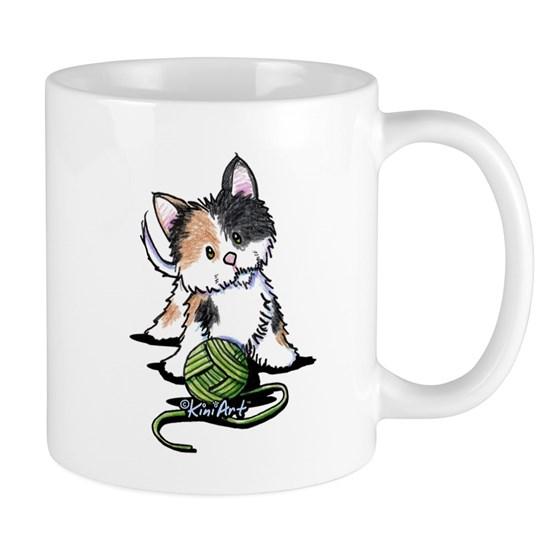 Playful Calico Kitten Mug