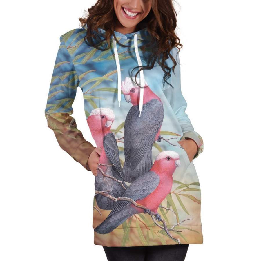 3D Printed Parrots Shirt PHL134 Hoodie dress