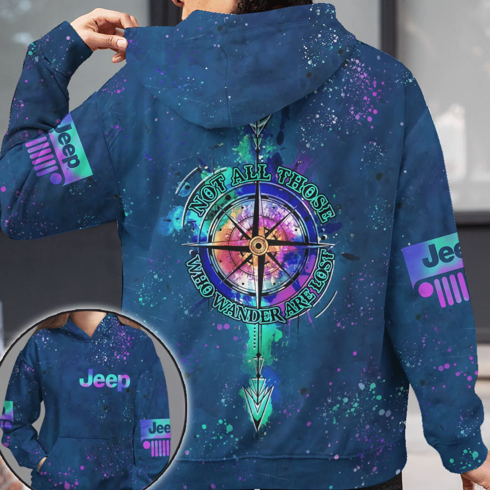 Not All Those Who Wander Are Lost Galaxy Jp Girl Hoodie 3D