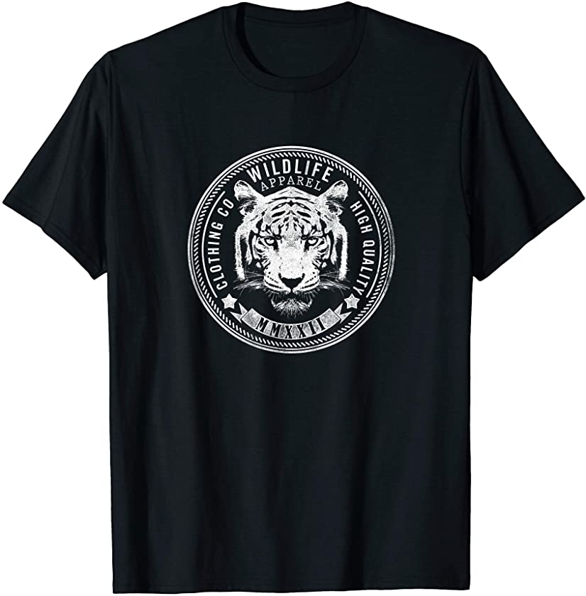 Bengal Tiger Face, Tiger Vintage Leopard Gift T-Shirt