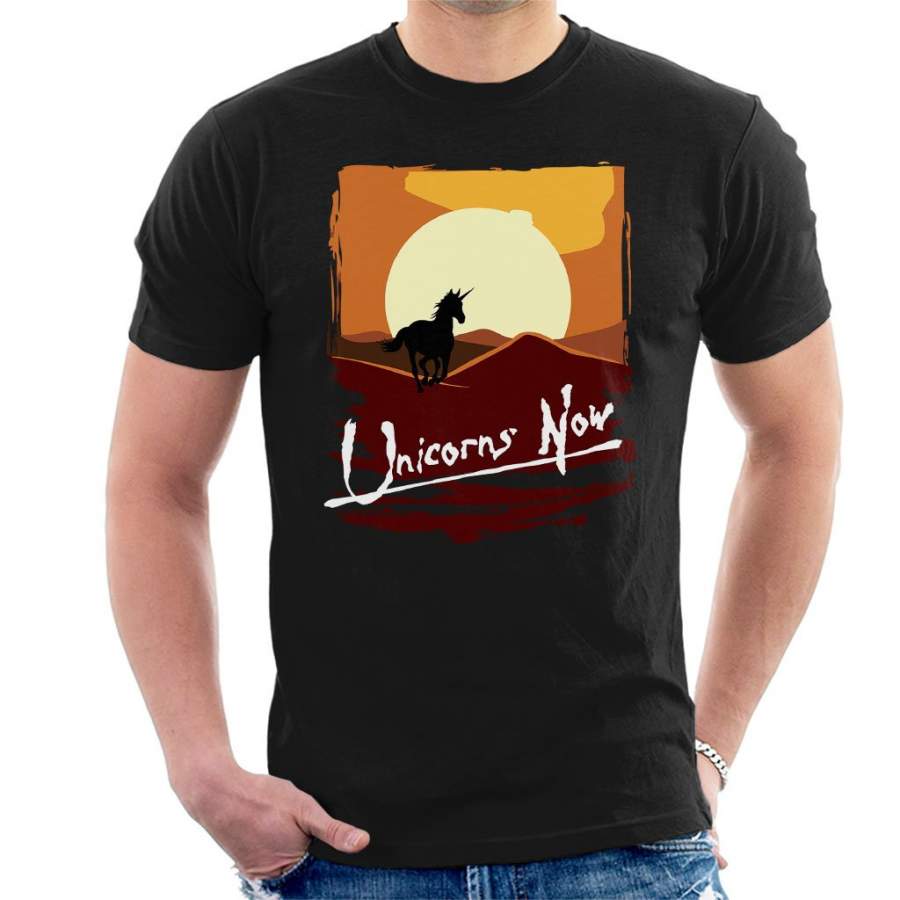 Unicorns Now Apocalypse Now Men’s T-Shirt