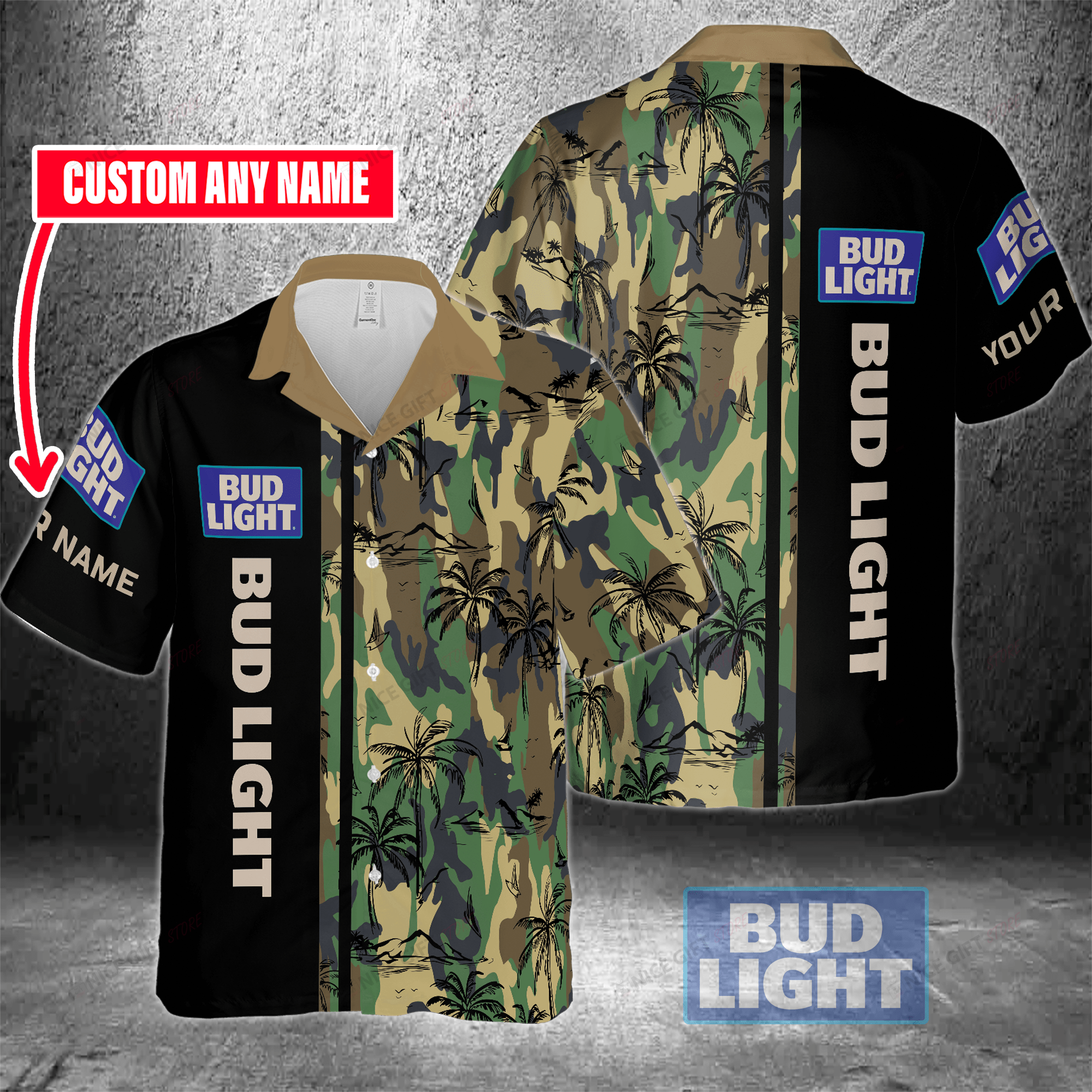 Bud Light Custom Name Hawaiian Shirt 3Hs-A6K9