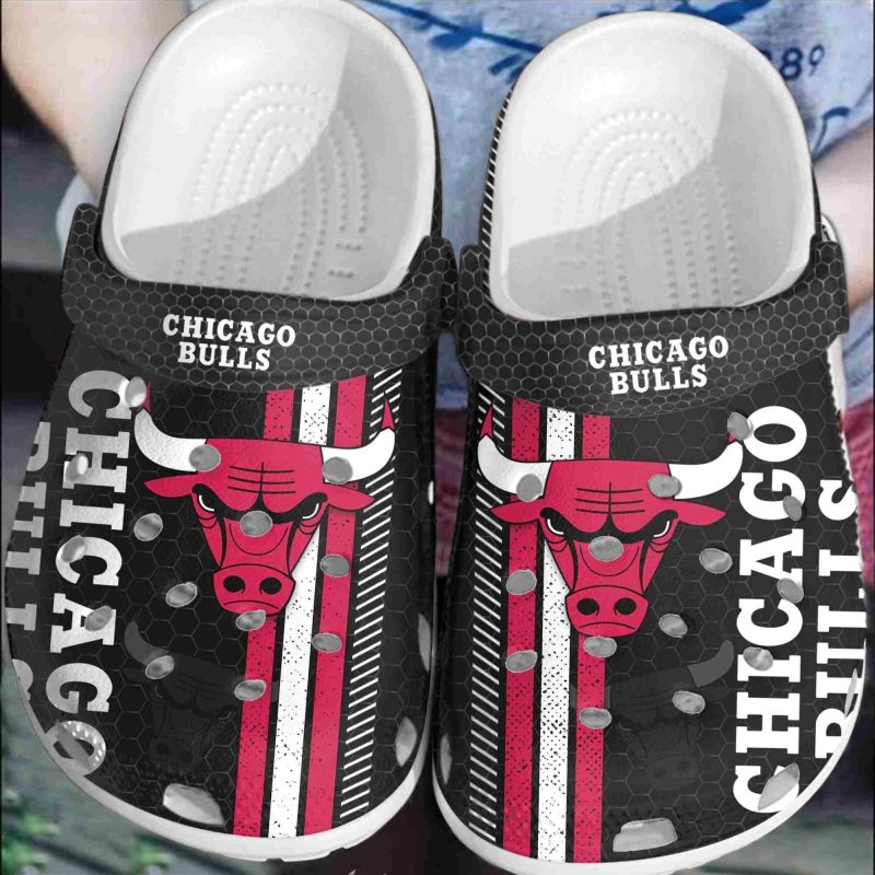 Chicago Bulls Basketball Club Crocband Crocs Clogs Comfortable Shoes For Men Women