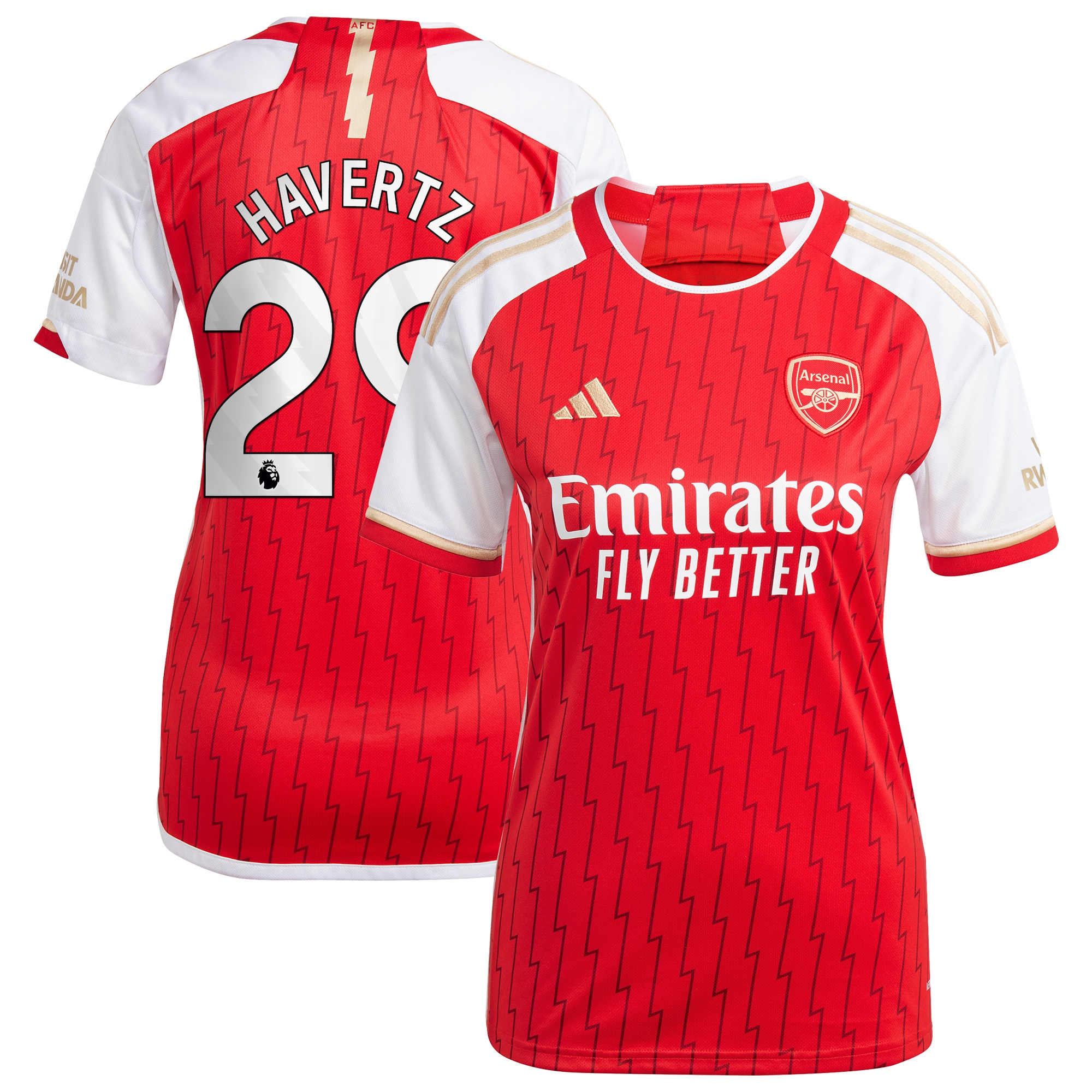 Kai Havertz Arsenal Women's 2023/24 Home Replica Player Jersey – Red