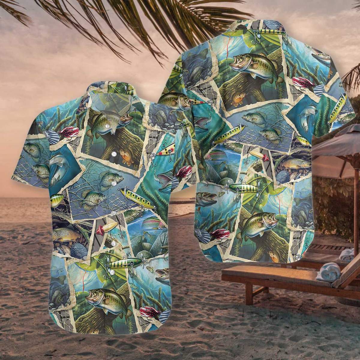 Fishing Hawaii Unisex Print Aloha Short Sleeve Casual Shirt Ha93326