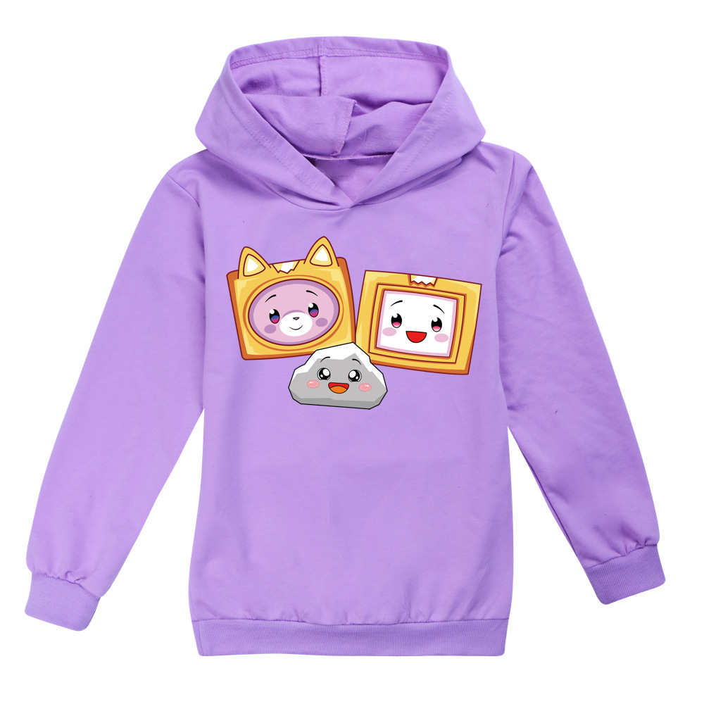 2-16Y Kids Spring cartoon Hoodie Toddler Boys Hoodies Cute lankybox Sweatshirts Children Casual Autumn Clothes Pullover Jumper alx