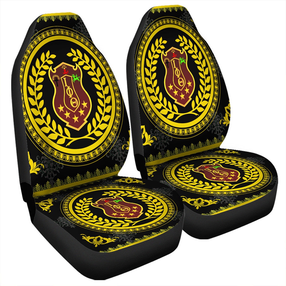 Fraternity Car Seat Cover – Floral Circle Iota Phi Theta Car Seat Cover