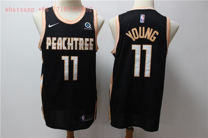 Atlanta Hawks Trae Young #11 2020 NBA New Arrival Black Jersey