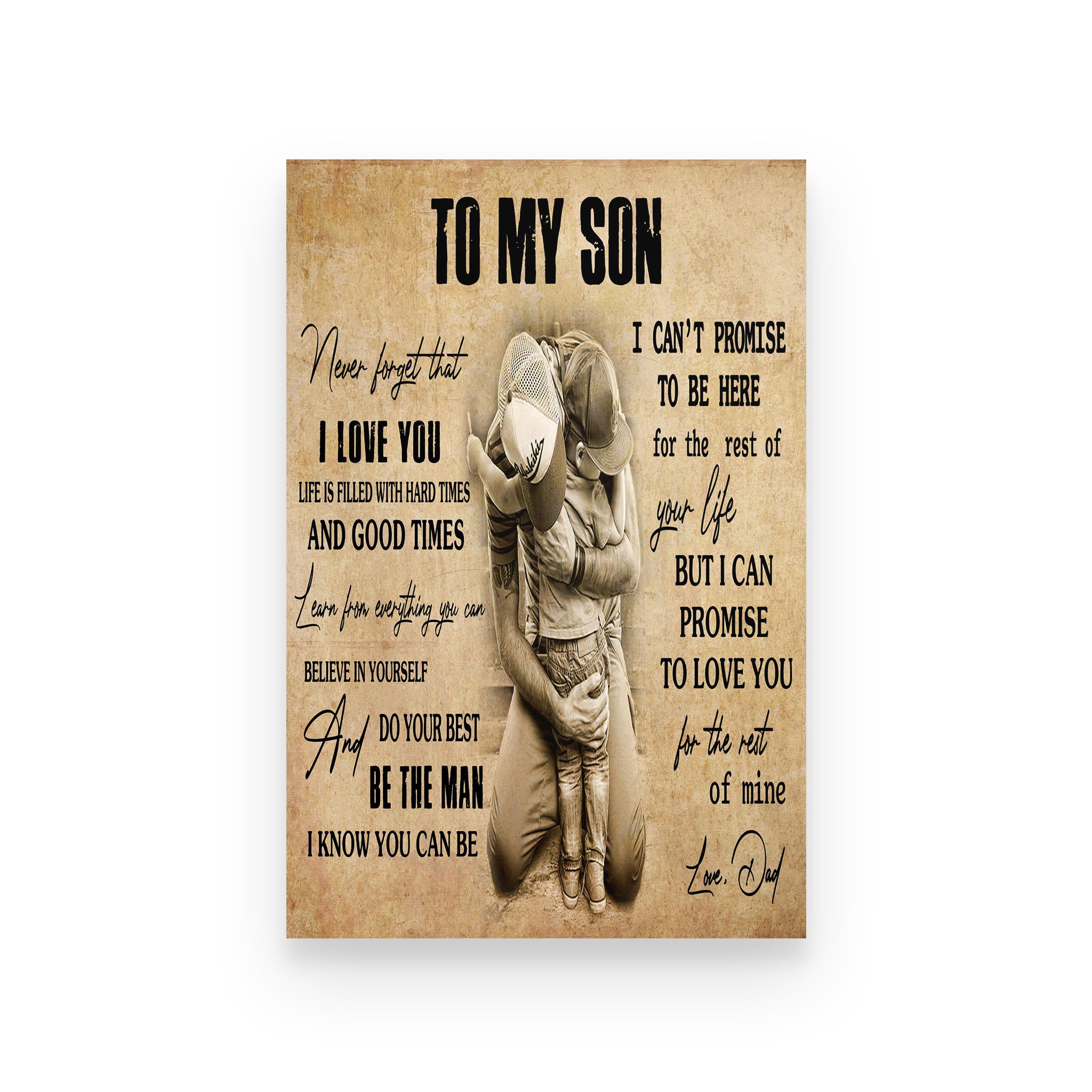 Poster family Doc dad for son never forget that i love you