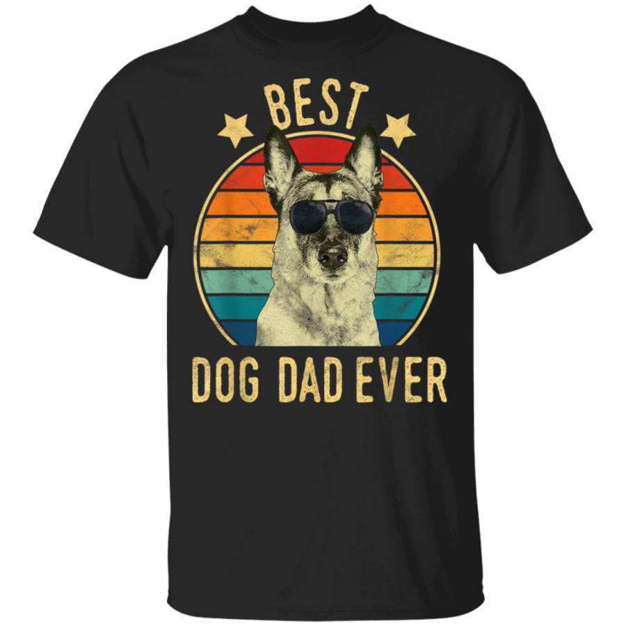 Best Dog Dad Ever Belgian Malinois Father’s Day Gift T-Shirt